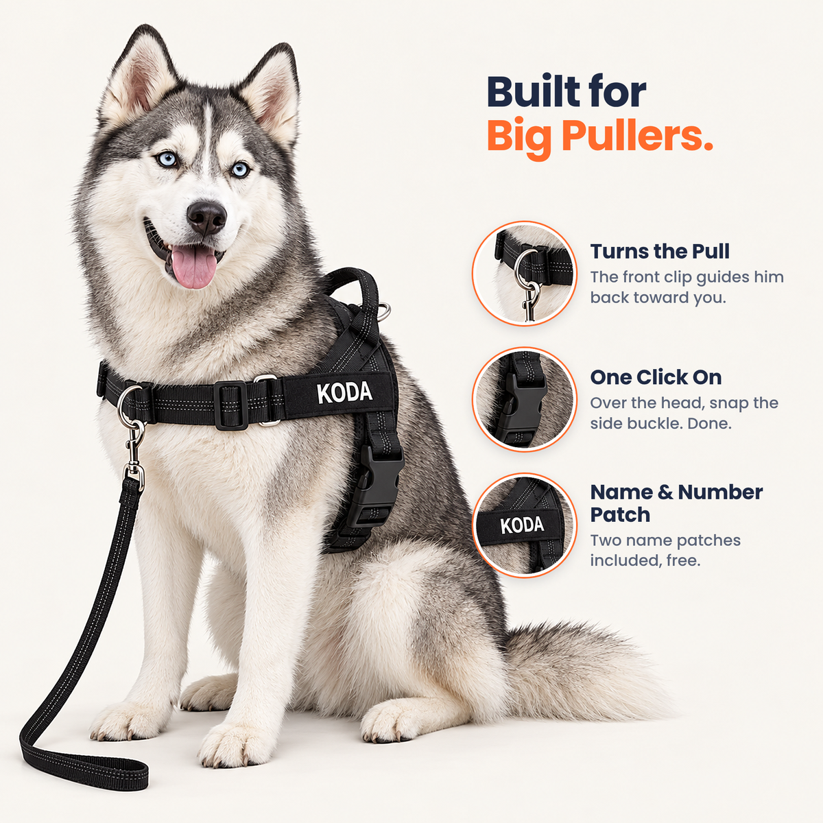 Pawones No-Pull Harness features